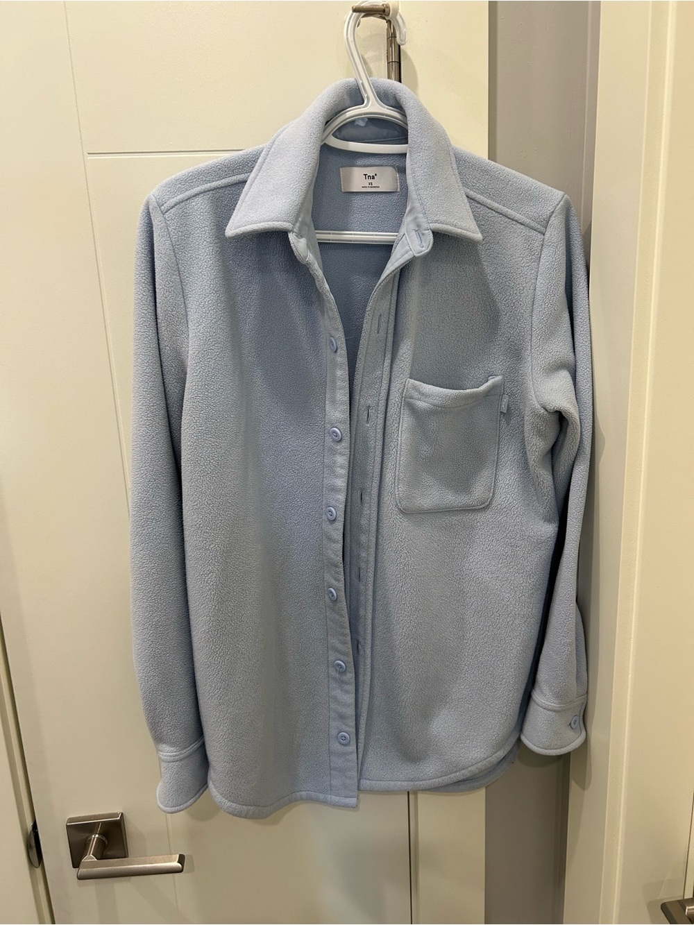 TNA Light Blue Fleece Shirt Jacket